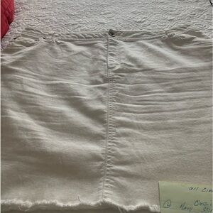 White denim skirt size 18